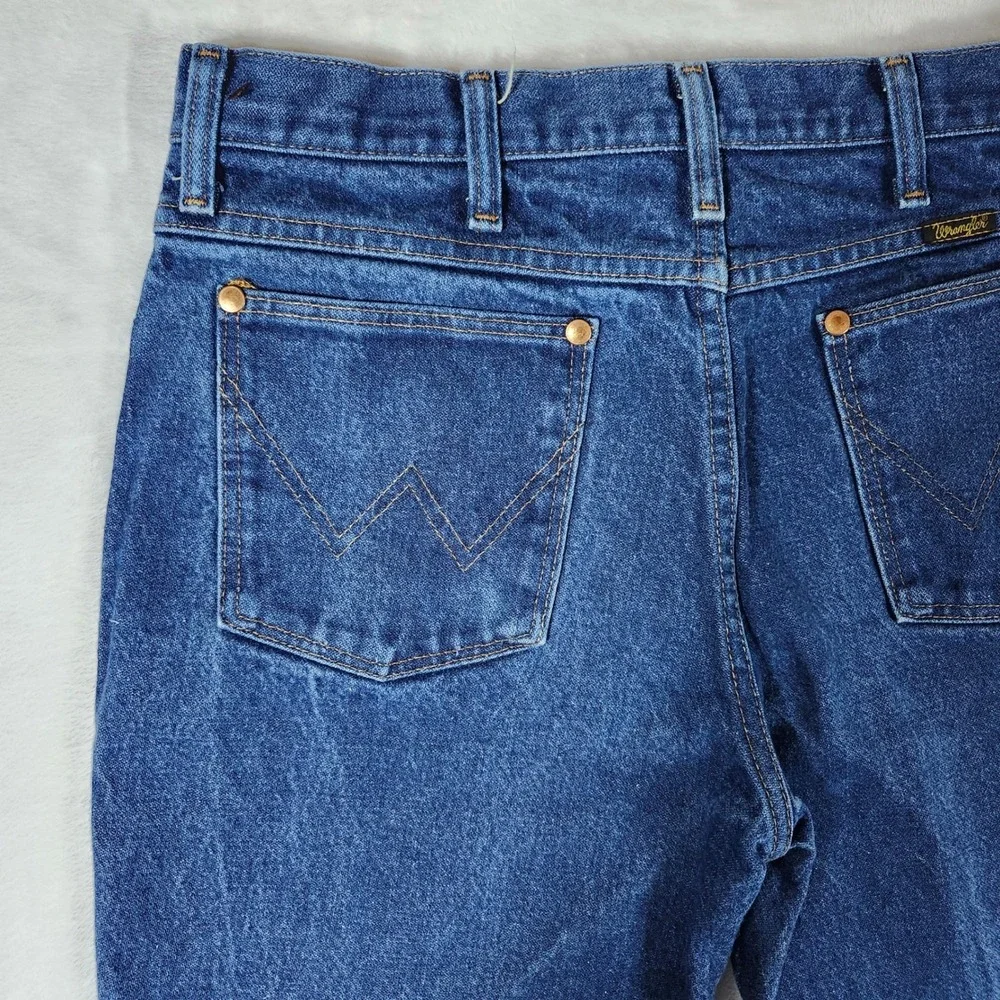 Wrangler Jeans Men 33x31 Dark Wash Excellent Cowboy Cut 936DEN Slim Fit USA Made